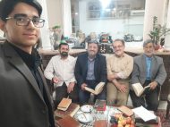 دیدارآقایان پیراکه ، نصیری و اسلامی فر از مجموعه کتب خطی و آثار ارزشمند شهید آیة الله سید محمد علی مبارکه ای (ره)